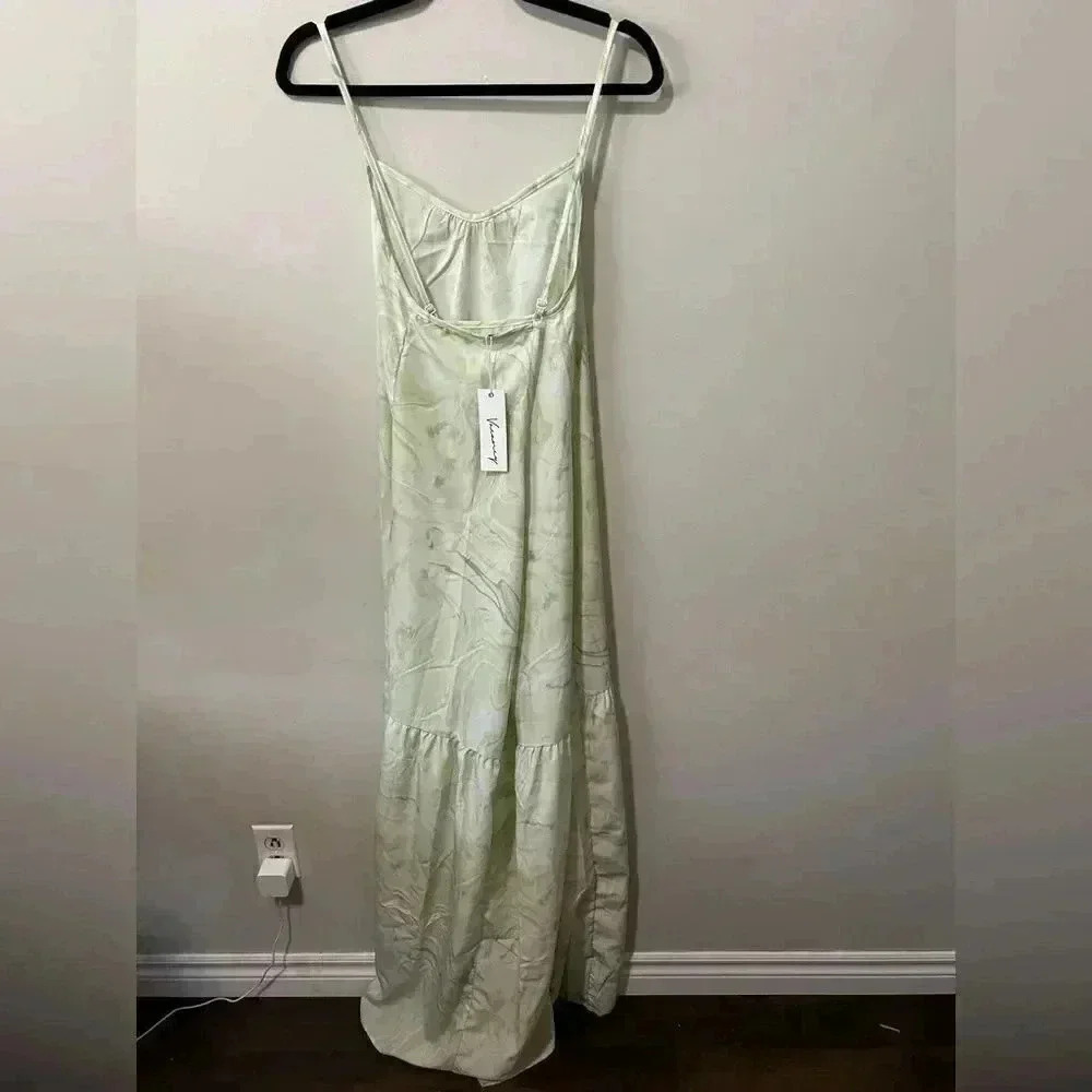 NWT Vacancy Maxi Dress Ice Dye/Green Tie Dye L - Picture 7 of 8
